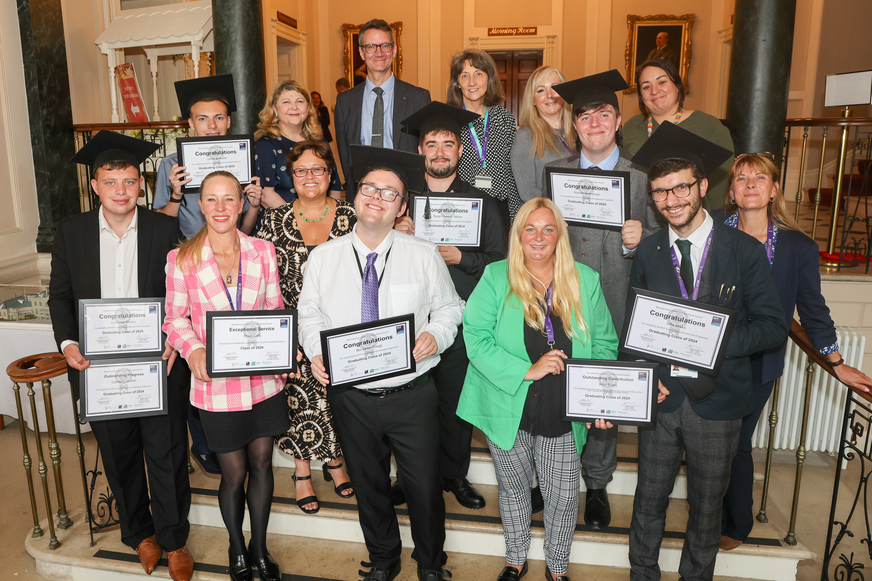 Supported Interns full team