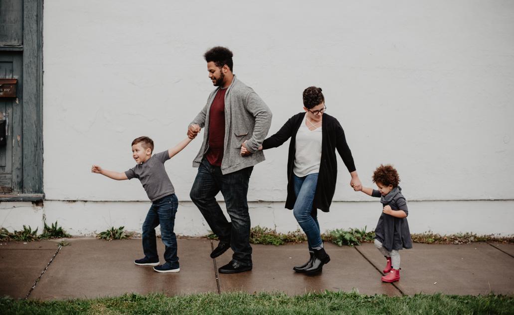 family walking together